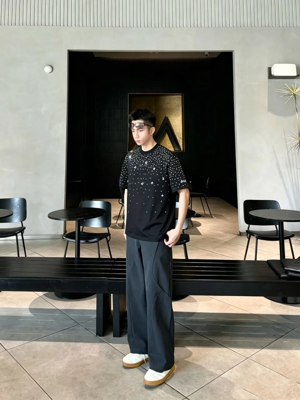 Louis Vuitton/Louis Vuitton starry printed short sleeves